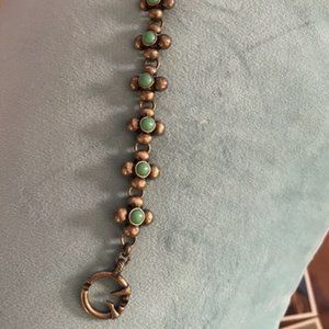 Lucky Brand turquoise toggle bracelet HEAVY